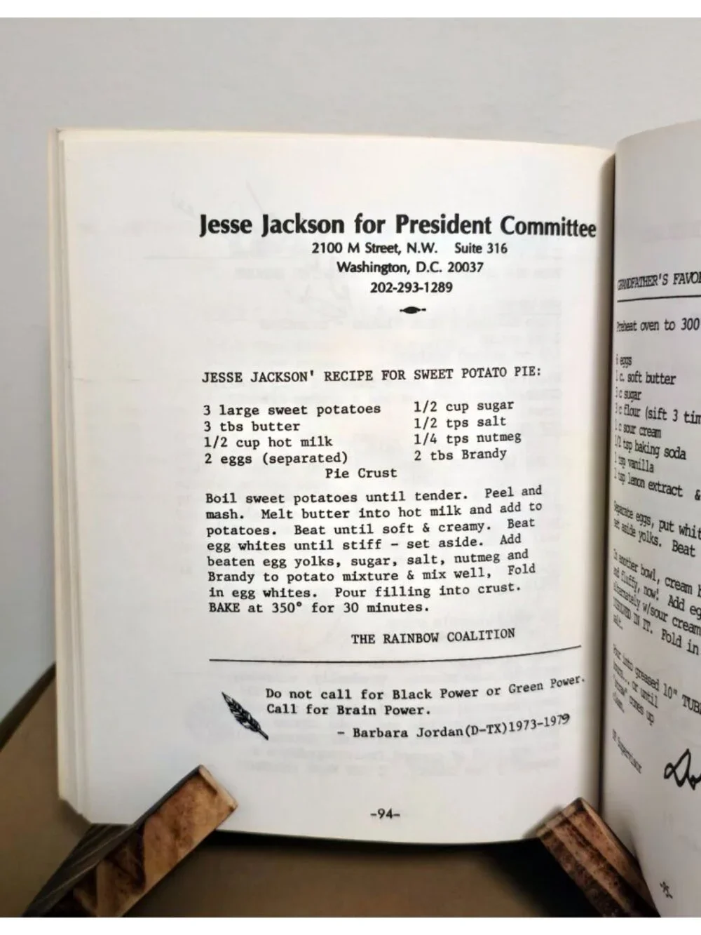 RARE 1984 Political Signature Cookbook - San Francisco History